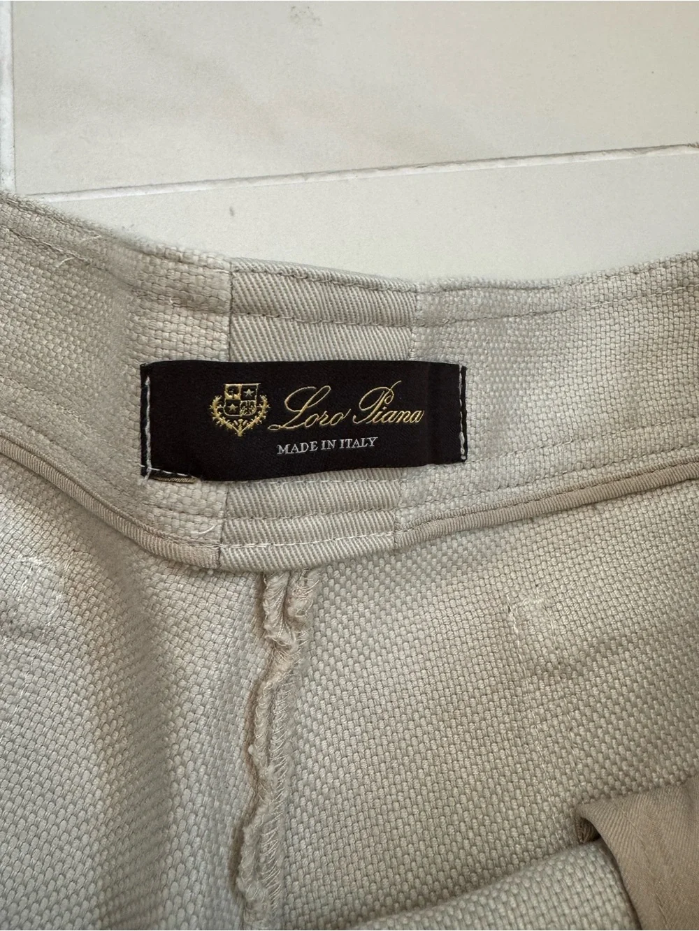 Read note - Loro Piana Midnight Blue High Waist Shorts 42